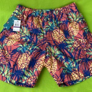 JOE MARLIN HYBRID DRUNKEN PINEAPPLE WATERMELON SWIM TRUNKS